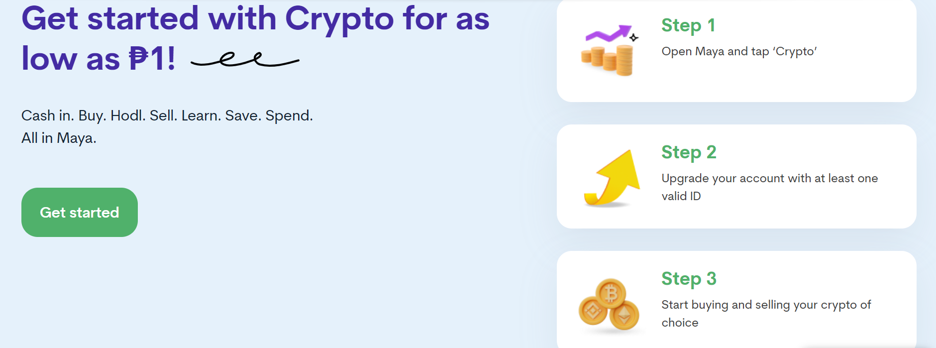 How to Invest in Crypto for as Low as ₱1 with Maya Crypto