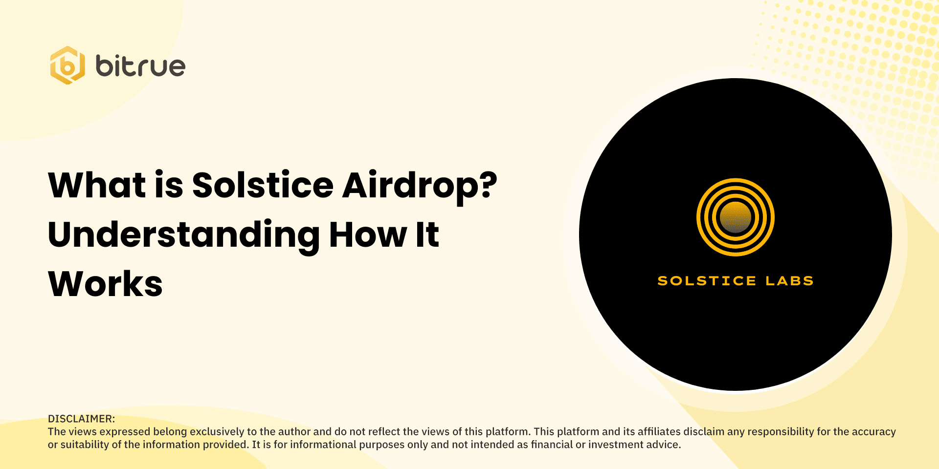 What is Solstice Airdrop? Understanding How It Works