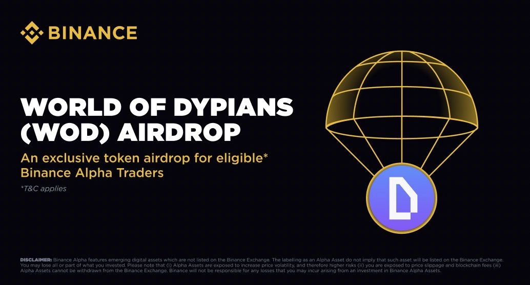 What is WOD token? DeFi game on Binance Alpha World of Dypians