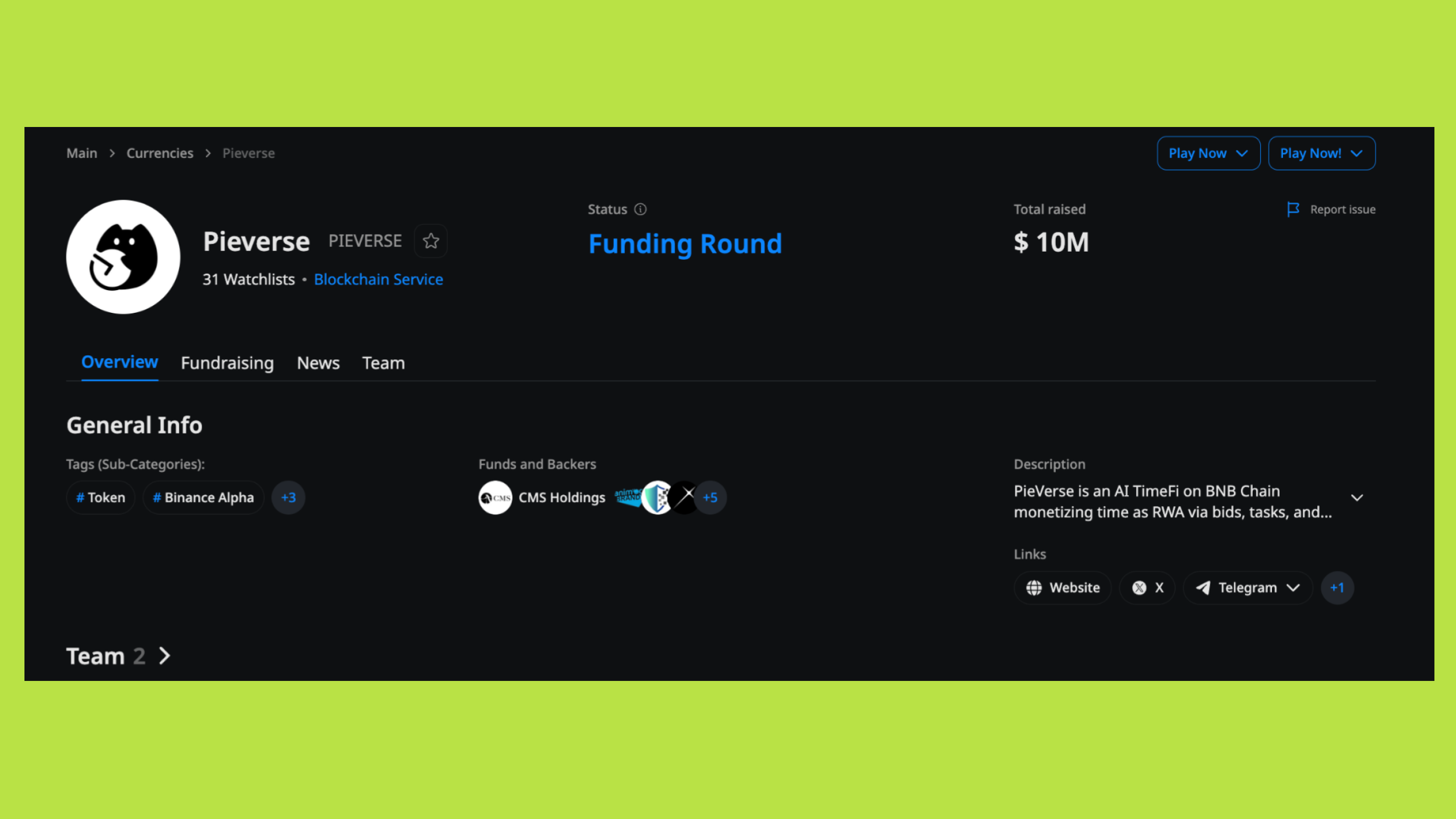What is Pieverse ($PIEVERSE): How This BSC Token Combines Storytelling with Blockchain Utility