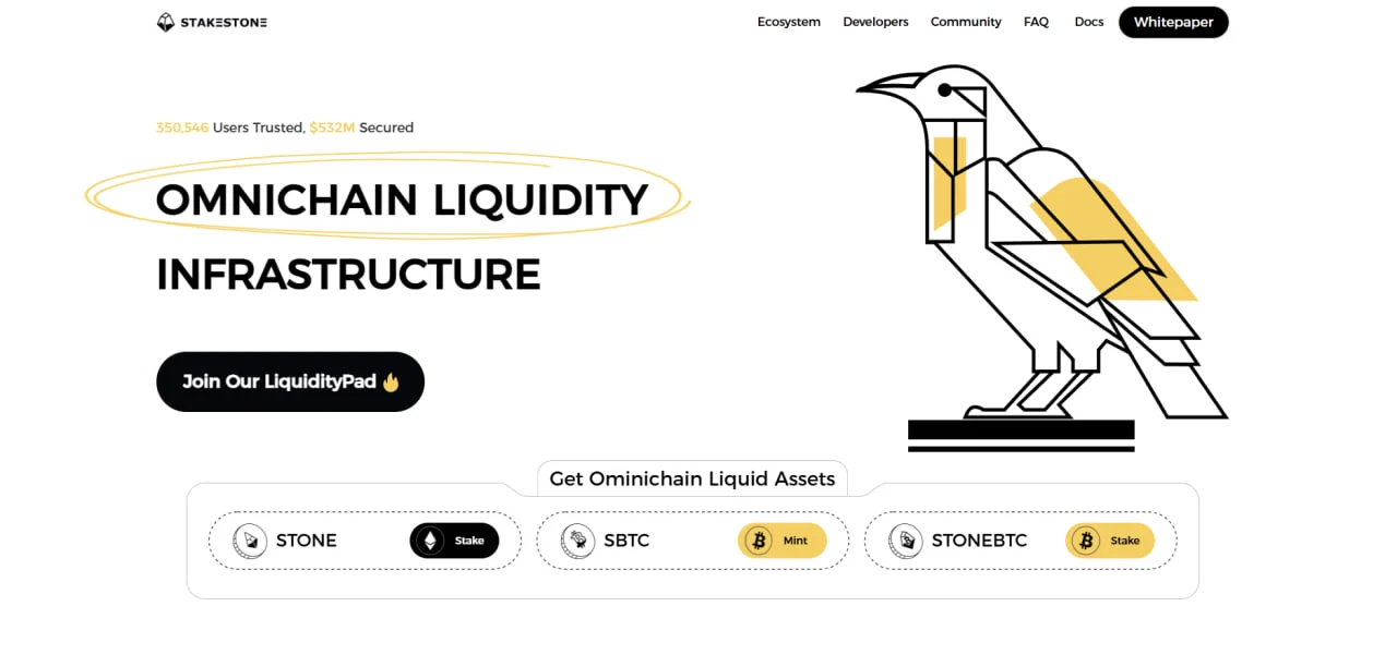 StakeStone: A New Way to Generate Yield Through Omnichain Liquidity Protocol!