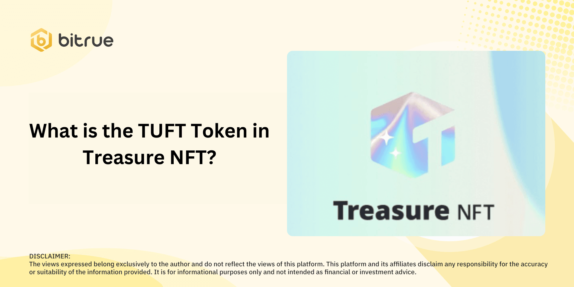 What is the TUFT Token in Treasure NFT?