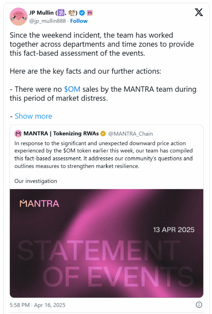 MANTRA Crypto Price Prediction: Bounce Back To  Soon?