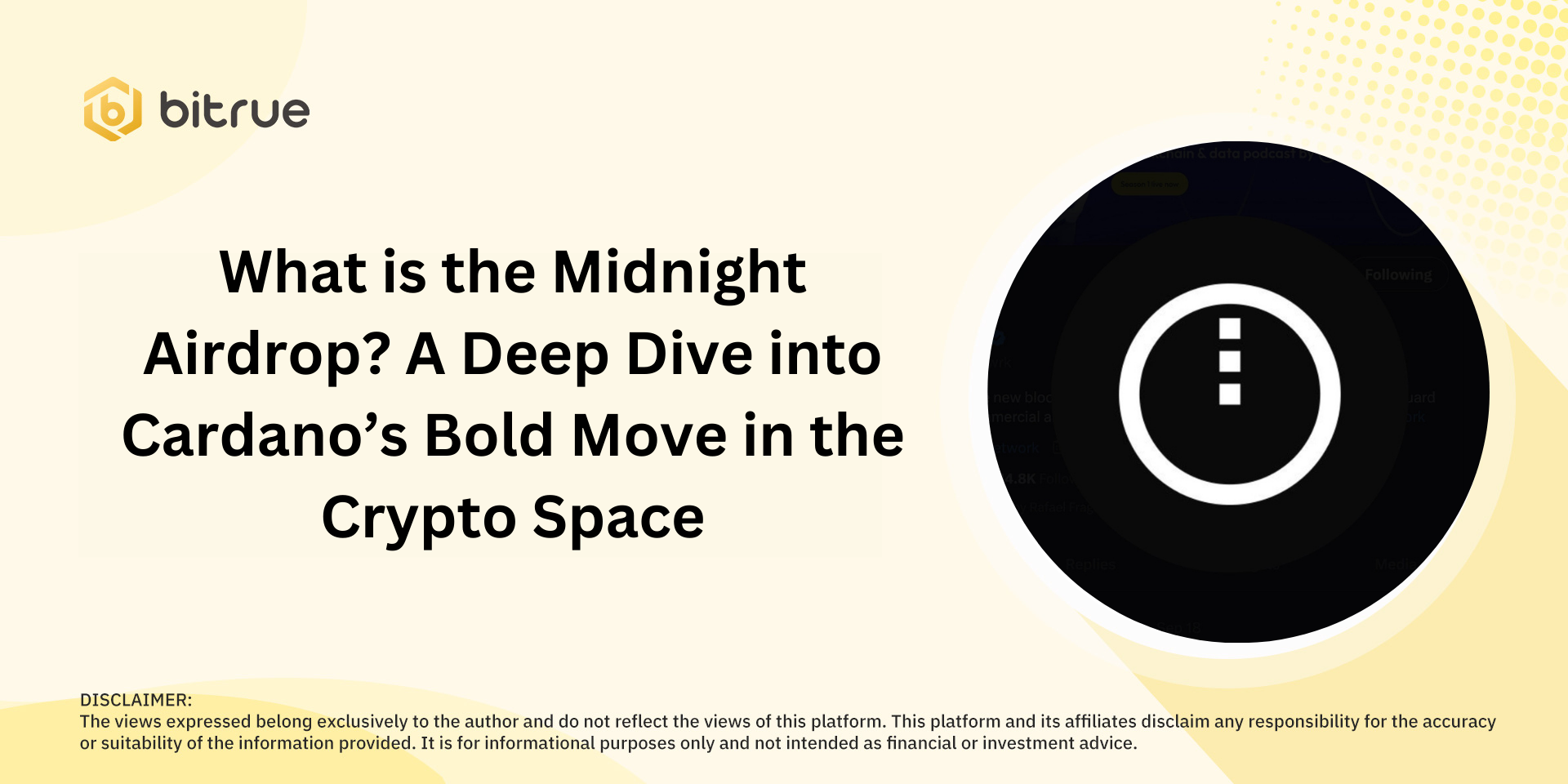 What is the Midnight Airdrop? A Deep Dive into Cardano’s Bold Move in the Crypto Space What is the Midnight Airdrop? A Deep Dive into Cardano’s Bold Move in the Crypto Space
