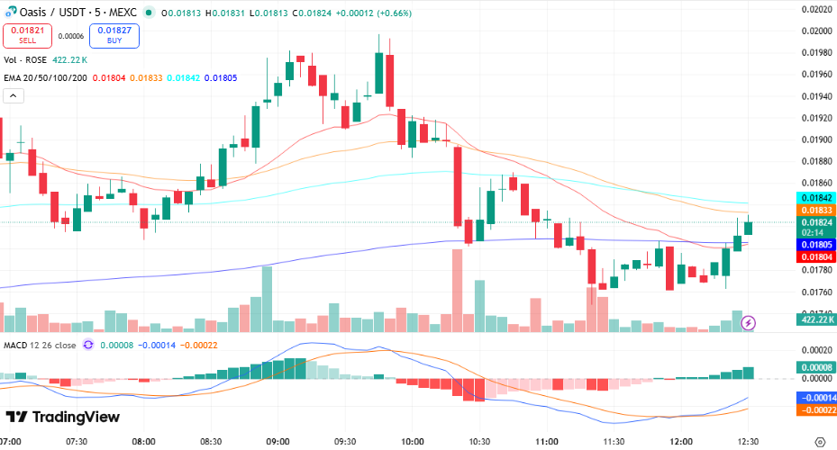 Oasis Network Price Prediction: Can ROSE Reach <img.028 in January 2026?