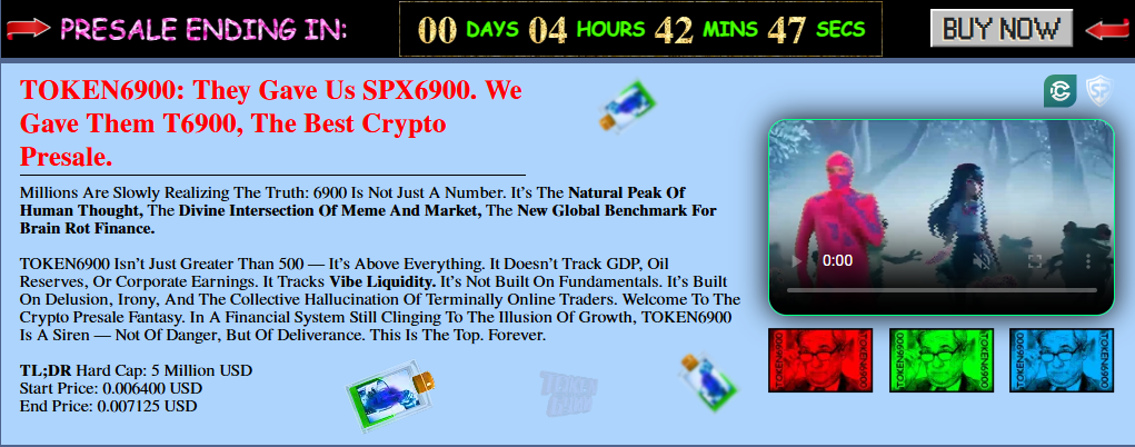 Token6900 Presale Ends