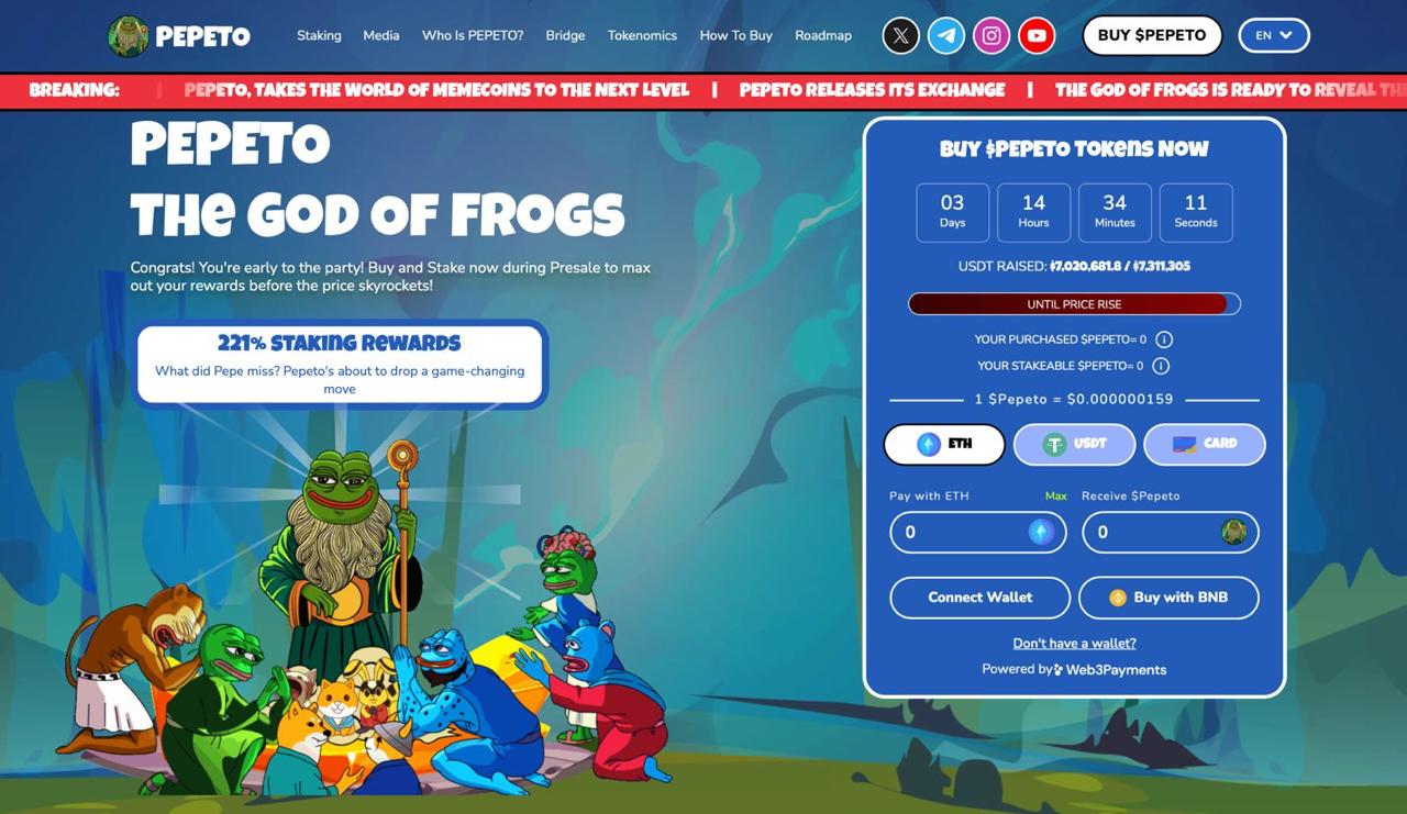 Best Crypto To Buy Now: Pepeto Presale On Ethereum, Beats Shiba Inu And PEPE For The Next Meme Coin Wave