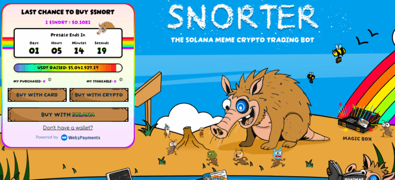 Solana is ‘Crypto’s Financial Bazaar’ as Snorter Token Might Be the Best Altcoin to Buy
