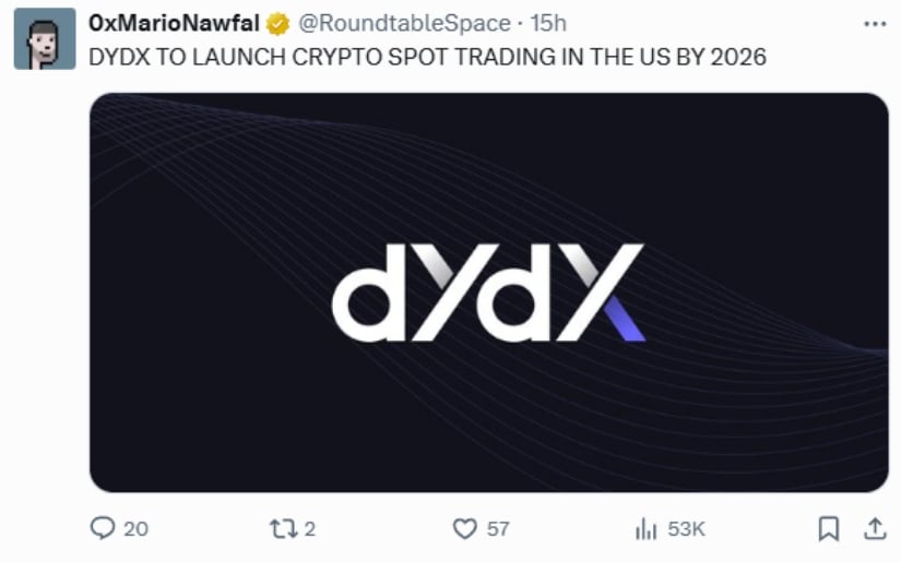 dYdX Plans Major US Market Entry by Year-End With Slashed Trading Fees