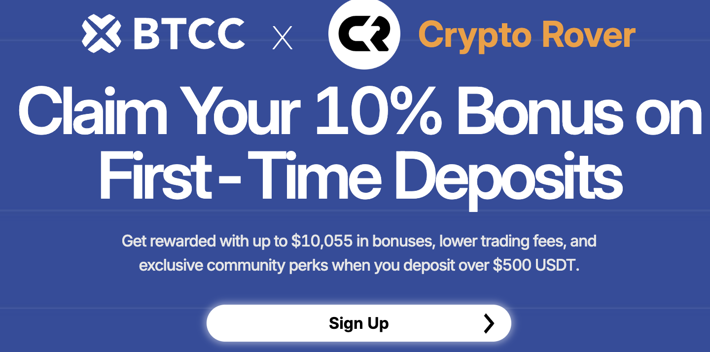 BTCC Unveils 10% First Deposit Bonus for 2025 – Up to 10,000 USDT in Rewards