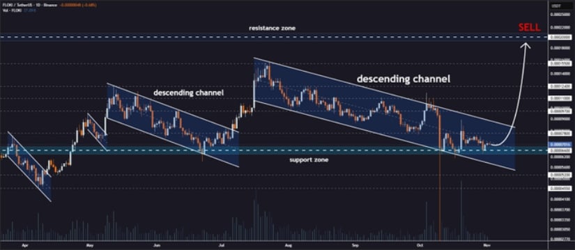 Floki Crypto Eyes Breakout as Descending Channel Forms