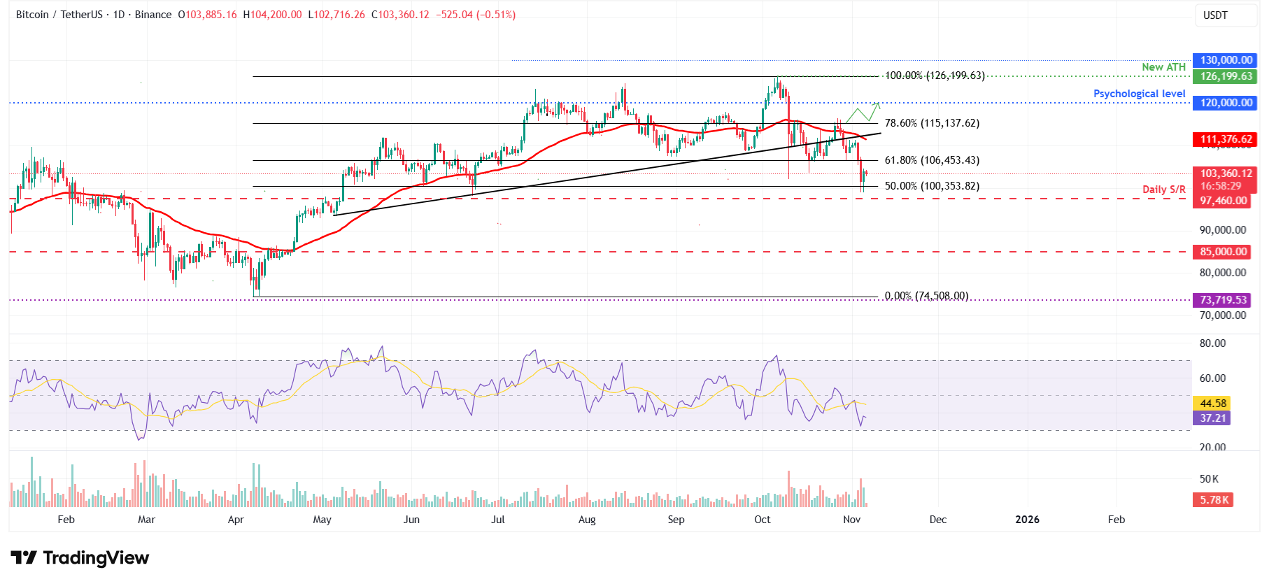 Bitcoin Price Forecast: BTC steadies near $103,000, risks deeper fall ...