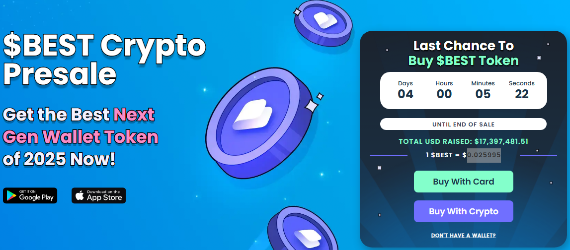 Crypto Isn&#039;t Collapsing, but Bottoming for End-of-Year Rally: Why $BEST Is a Top Buy Now