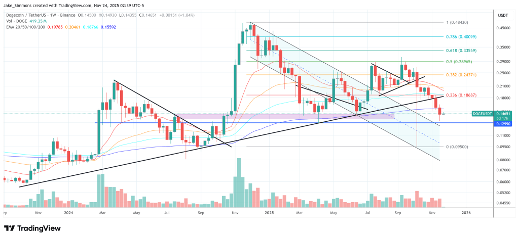 Dogecoin Bull Run Rests On This One Price Level, Analyst Warns