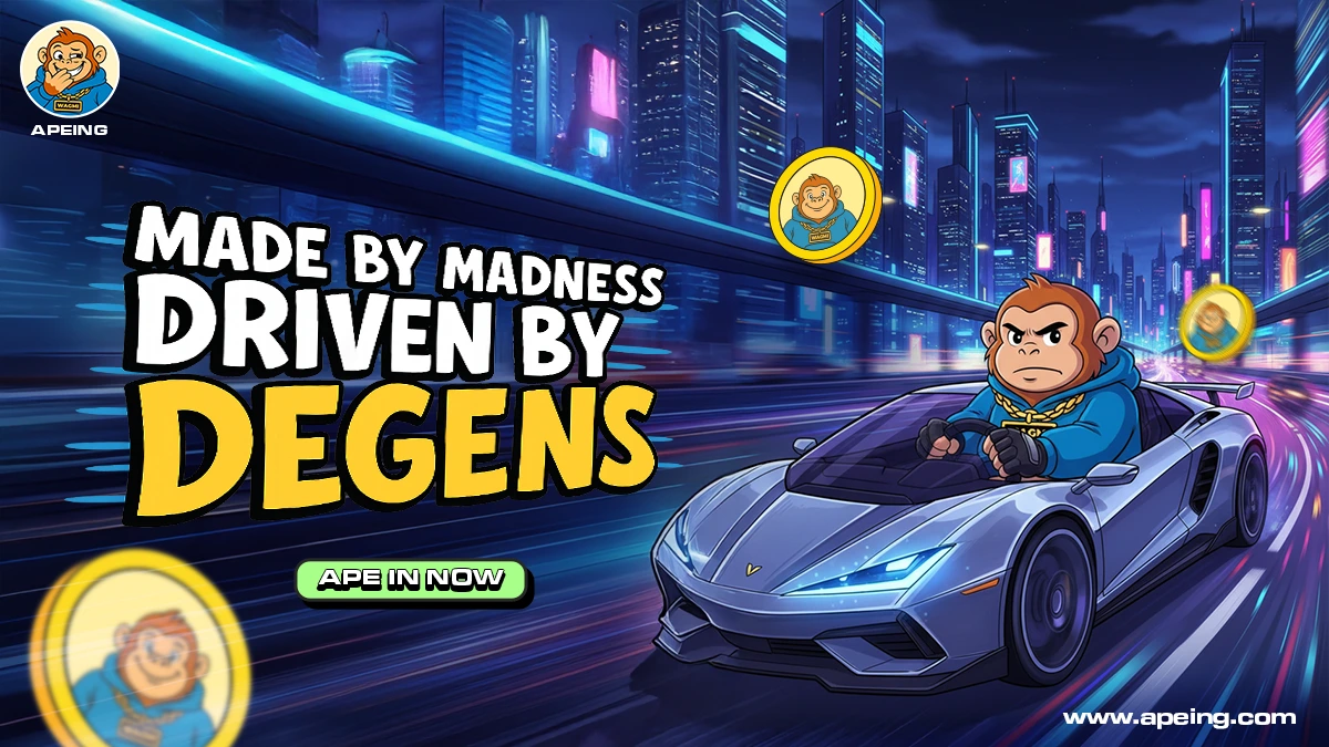 $APEING Hits Next 100x Crypto Presale; FARTCOIN, PEPE Surge $APEING Hits Next 100x Crypto Presale; FARTCOIN, PEPE Surge