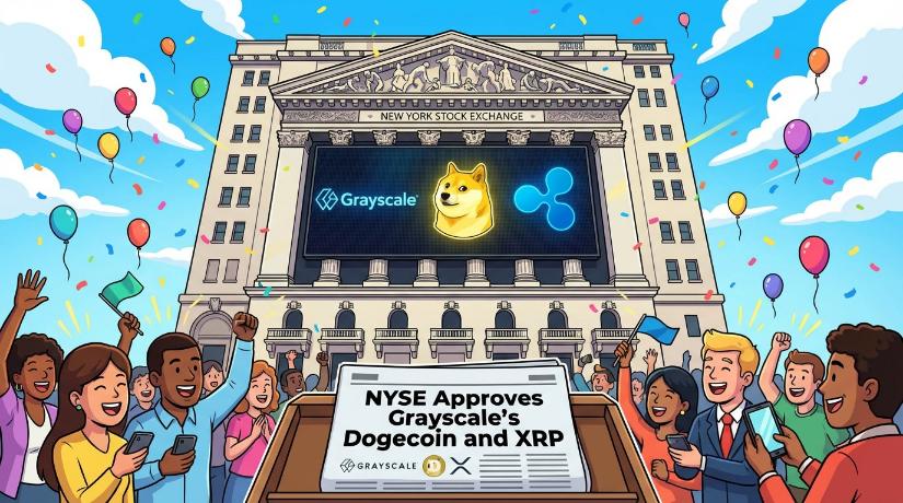 NYSE Approves Grayscale&#8217;s Dogecoin and XRP ETFs for Monday Launch