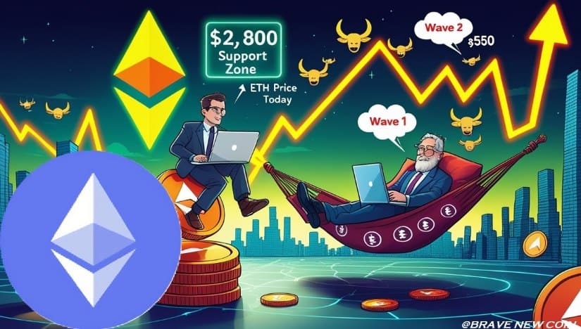 Ethereum Price Prediction: ETH Price Eyes ,800 Rebound and Potential Rally Toward ,550 Following Elliott Wave Pattern