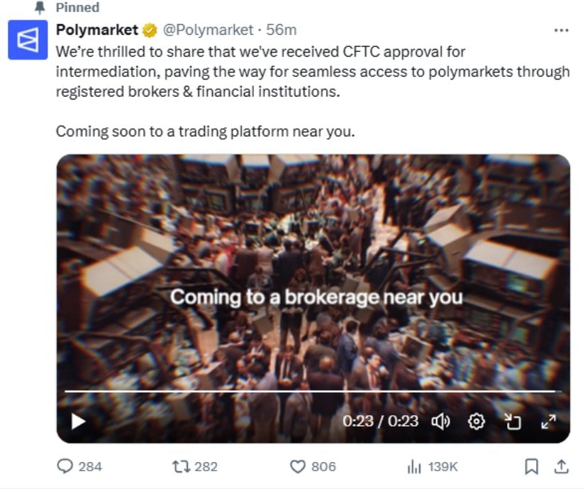 Polymarket Secures CFTC Approval for Regulated U.S. Return