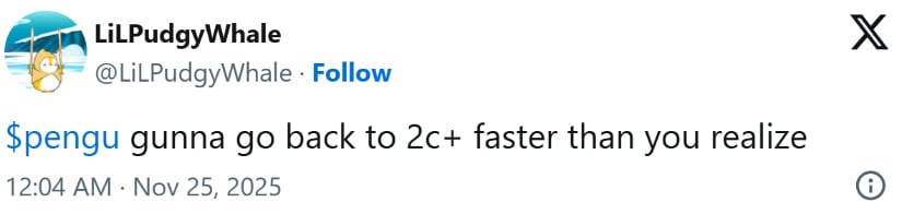 Pudgy Penguins (PENGU) Price Prediction: Intraday Bounce Sparks Renewed Optimism—Is a Push Towards <img.012 Next?