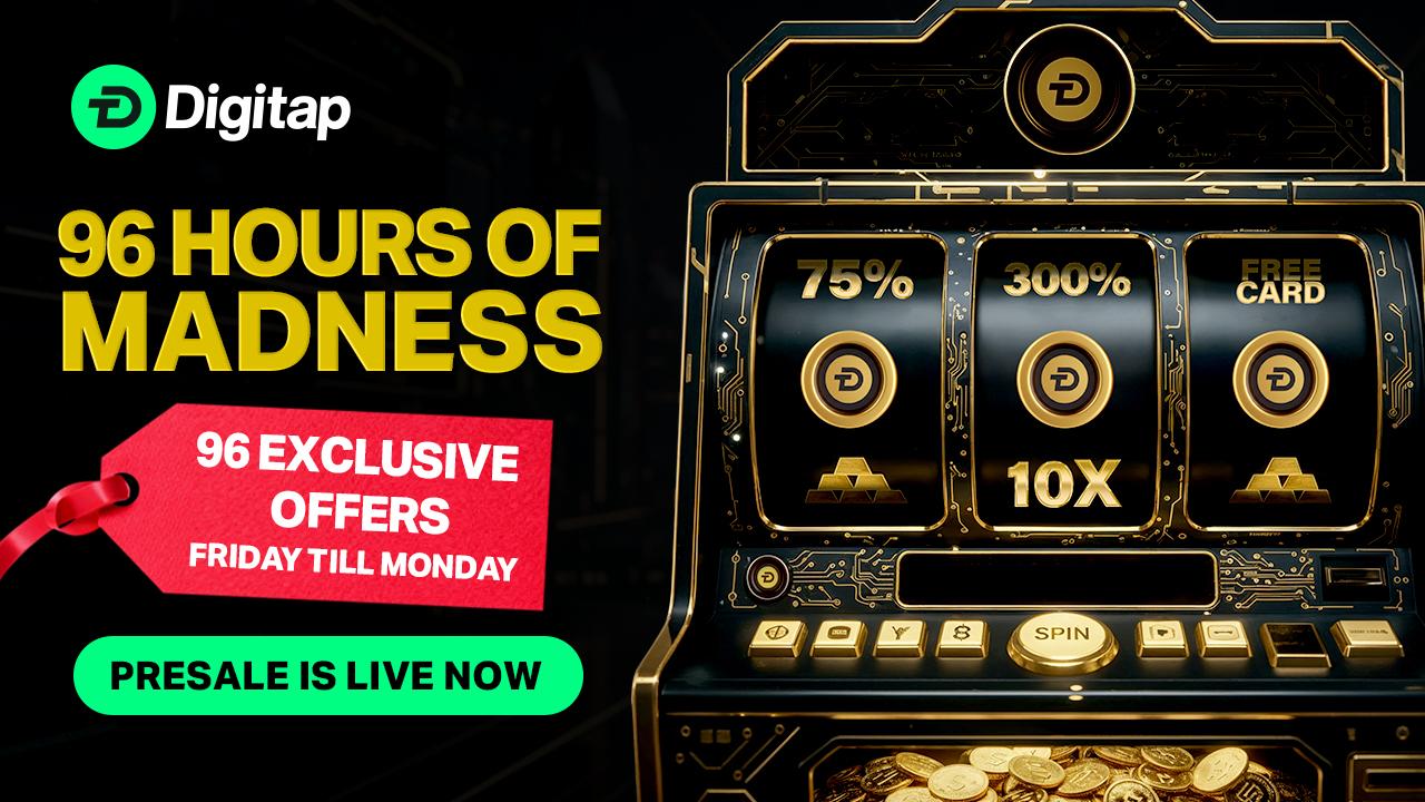 Digitap ($TAP) Secures the Top Crypto Presale Spot With  Million Raised as Solana and XRP Dip Sharply