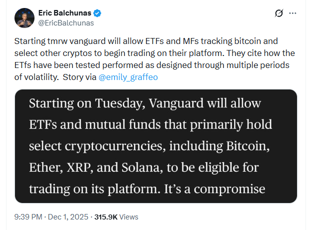 Vanguard Lifts Crypto ETF Ban, Reveals Bitcoin Hyper’s High-Upside Narrative Vanguard Lifts Crypto ETF Ban, Reveals Bitcoin Hyper’s High-Upside Narrative