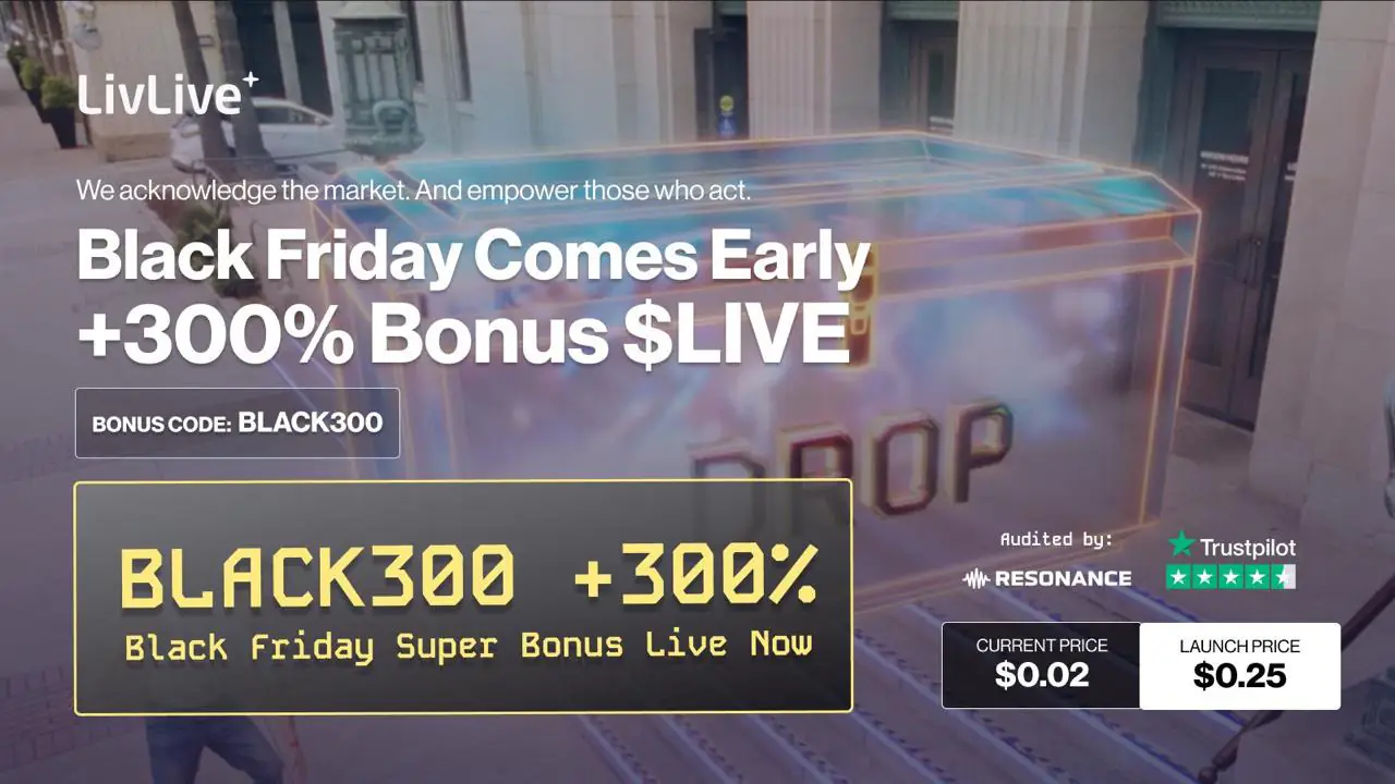 Top Crypto To Buy This Week – LivLive 300% Bonus Code Extended While Solana And Bitcoin Prices Recover Top Crypto To Buy This Week – LivLive 300% Bonus Code Extended While Solana And Bitcoin Prices Recover