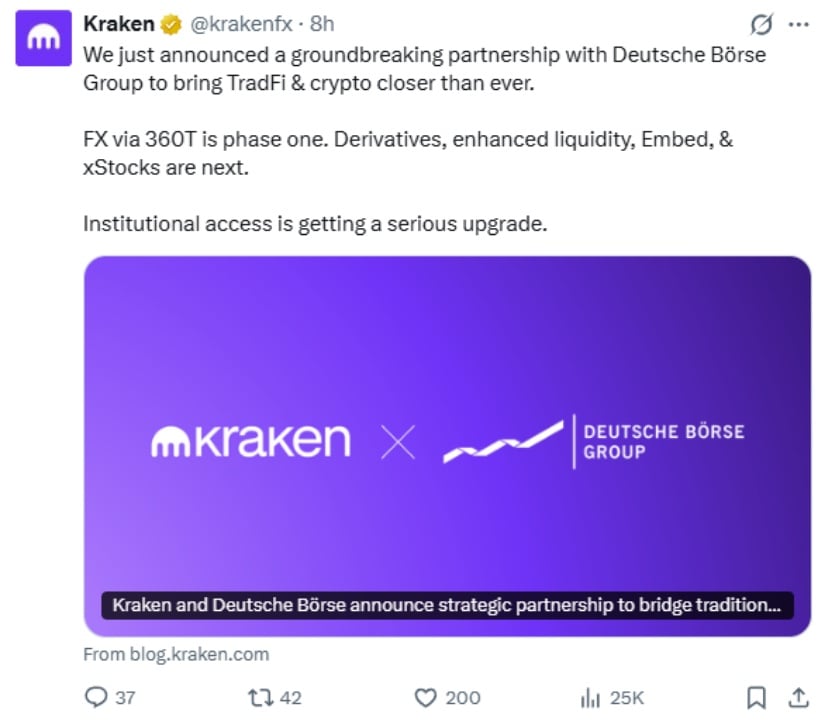 Kraken and Deutsche Börse Unite to Bridge Traditional Finance and Crypto Markets