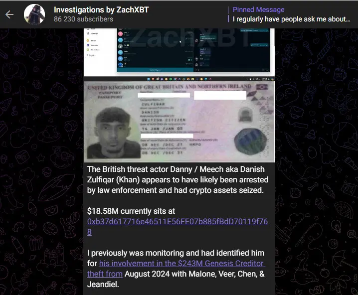 British threat actor reportedly arrested, .6M crypto seized British threat actor reportedly arrested, .6M crypto seized
