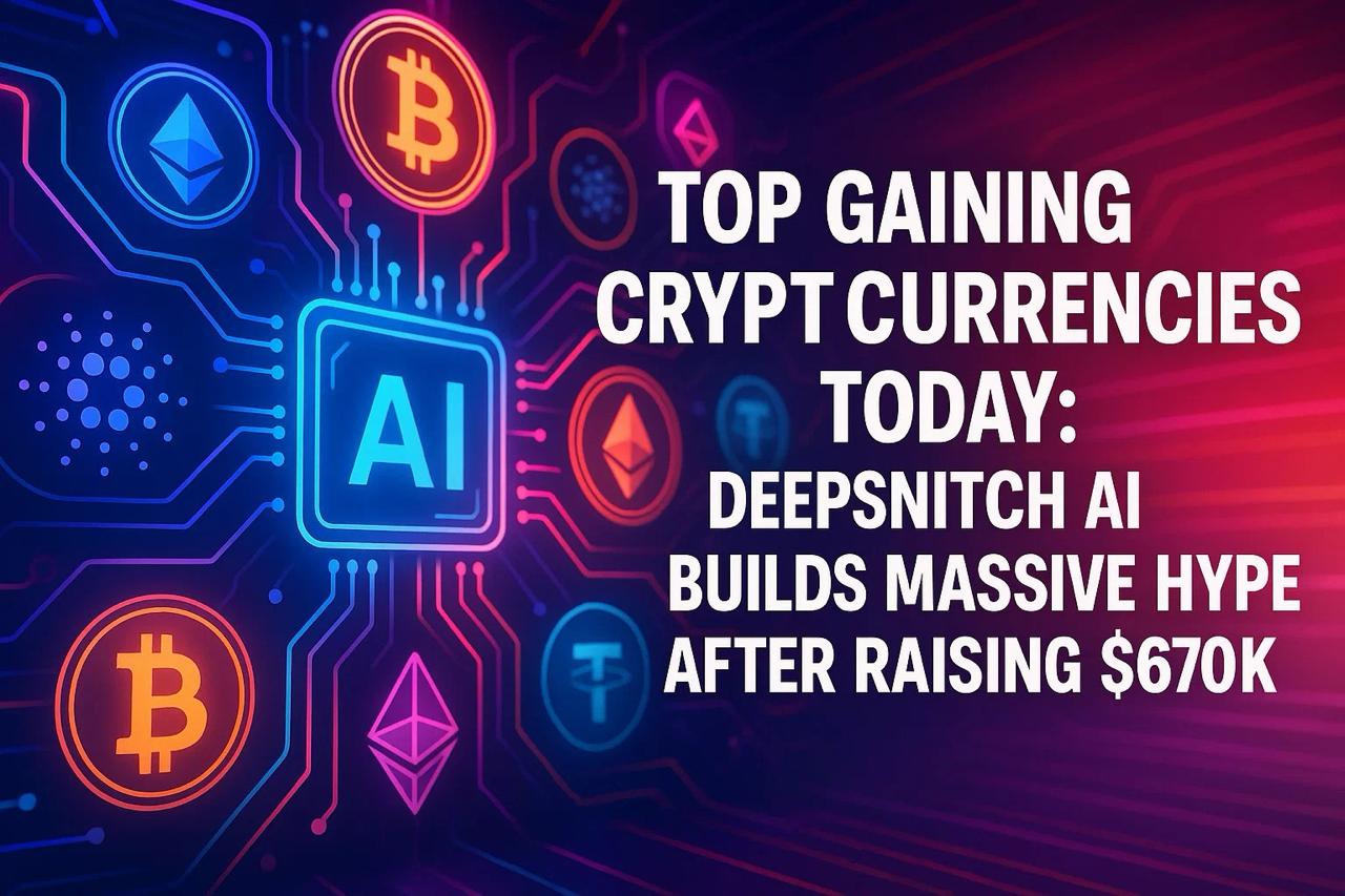 Top Gaining Cryptocurrencies Today: DeepSnitch AI Surges Amid 0K Presale Momentum Top Gaining Cryptocurrencies Today: DeepSnitch AI Surges Amid 0K Presale Momentum