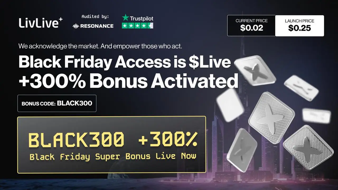 Next Crypto to Explode? LivLive’s 300% Bonus Ignites Presale Fever Next Crypto to Explode? LivLive’s 300% Bonus Ignites Presale Fever