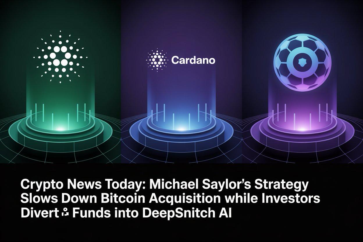 Crypto News Today: Saylor’s Strategy Scales Back BTC Purchases While Degens Mass-Buy 100X DeepSnitch AI Ahead of January Launch