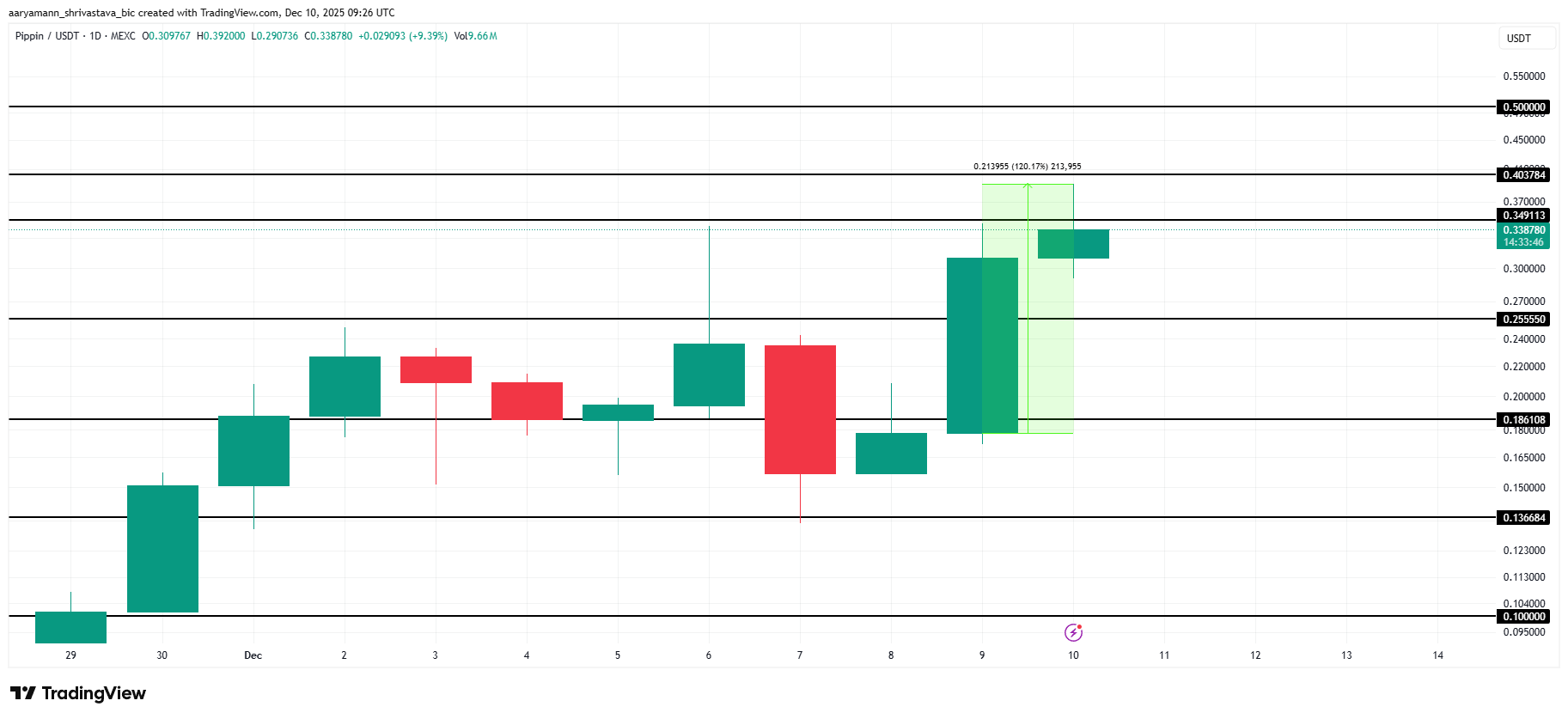 Why Is PIPPIN Price Up 120% Today?