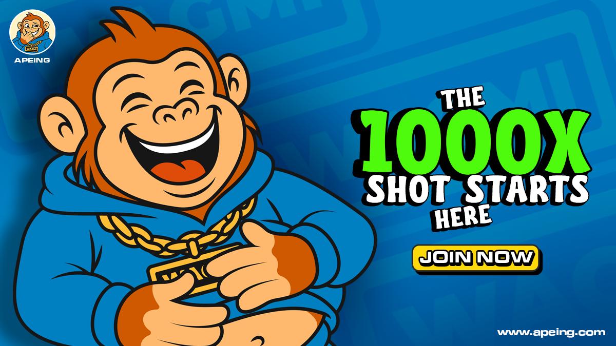 Apeing Whitelist Leads the Hunt for the Next 100x Meme Coin