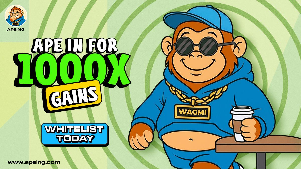 Apeing Best Meme Coin Whitelist Leads Over Pepe and FartCoin