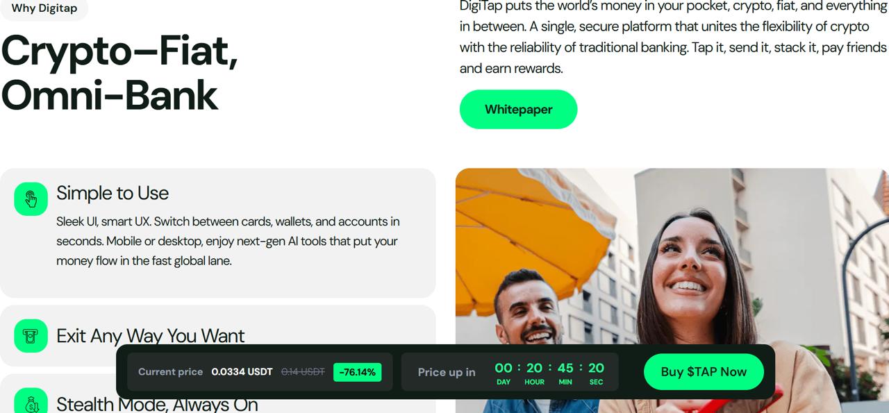 No-KYC Banking Is Here – Digitap ($TAP) Anonymous Visa Stack Is The Best Crypto To Buy 2026 For Privacy Maxis No-KYC Banking Is Here – Digitap ($TAP) Anonymous Visa Stack Is The Best Crypto To Buy 2026 For Privacy Maxis