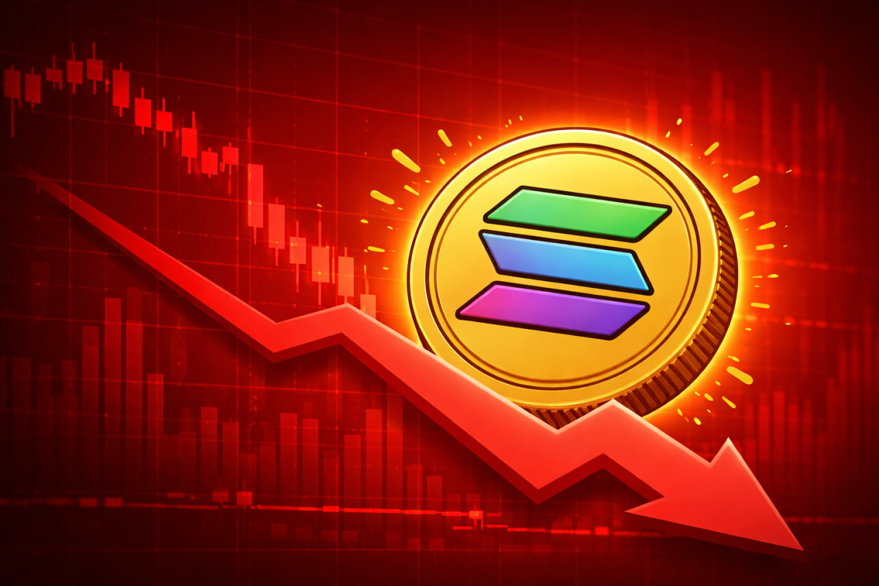 Solana Price Falls Below 0 as Selling Pressure Builds Across Crypto