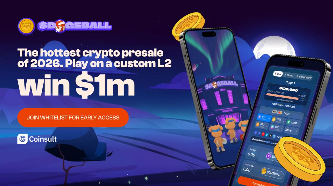 Top 5 Cryptos to Watch in 2026 as DOGEBALL Leads an Upcoming Crypto Presale