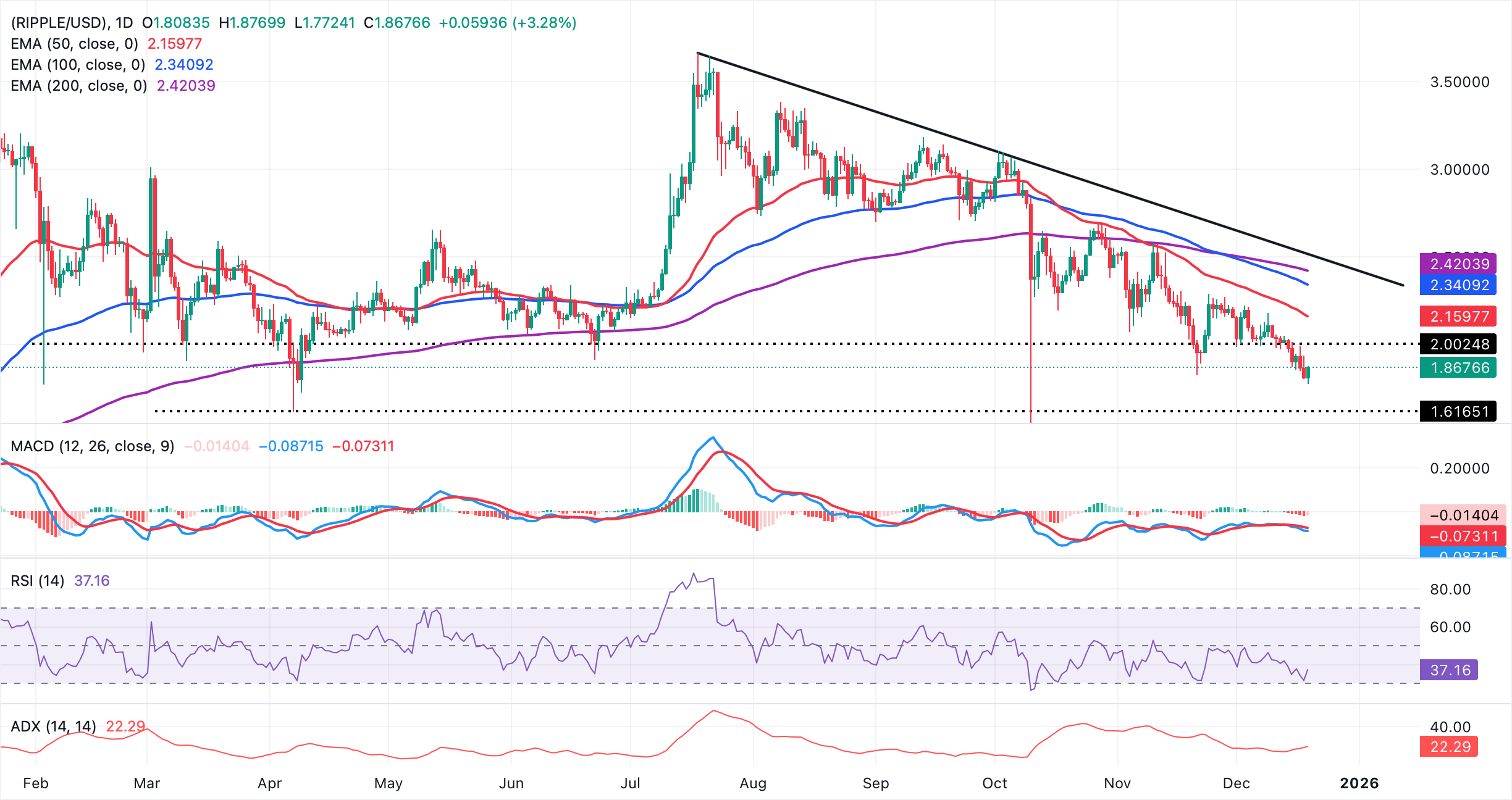 Crypto Today: Bitcoin, Ethereum, XRP rebound amid bearish market conditions