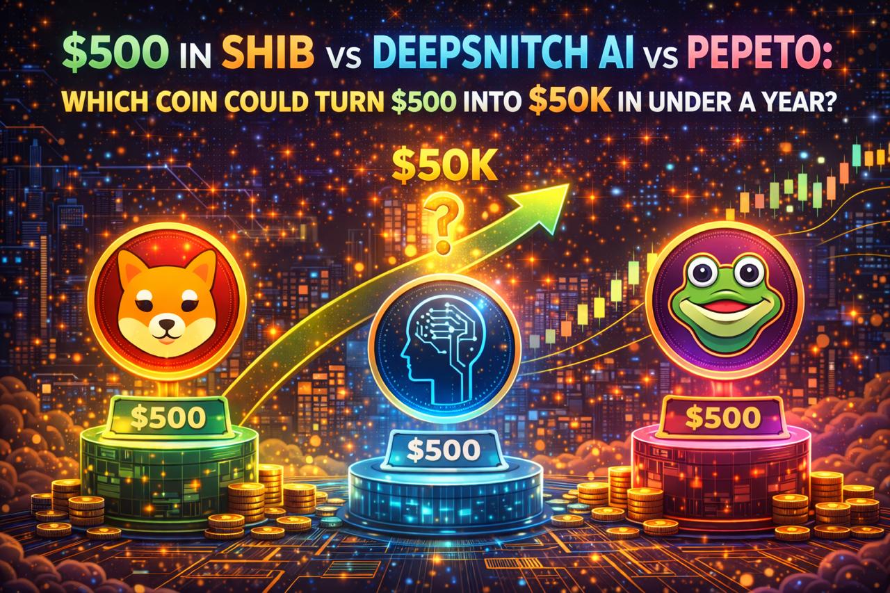 0 In SHIB Vs DeepSnitch AI Vs PEPETO: Which Coin Could Turn 0 Into K In Under A Year?