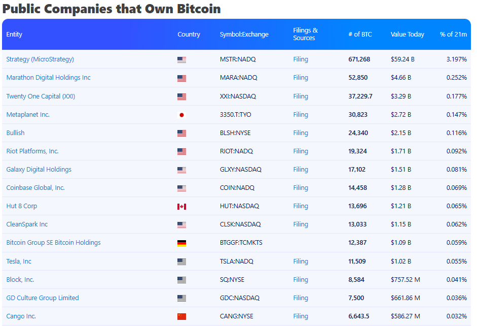 Strategy and other Bitcoin treasury firms under pressure as market momentum slows