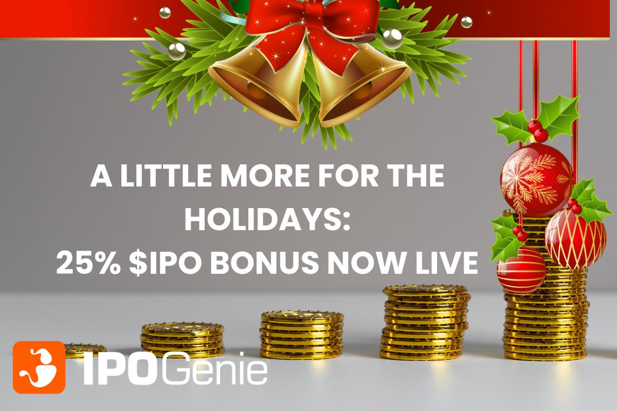Christmas Crypto Presale Offer: IPO Genie Adds 25% Bonus Ahead of 2025 Rally