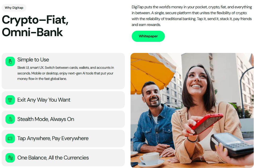 Bitcoin Dominance Fades at ,600—Digitap ($TAP) is the Best Crypto Presale December Pick