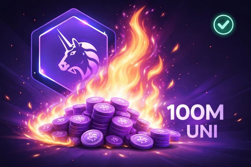 Uniswap Executes 100 Million UNI Token Burn After Governance Approval