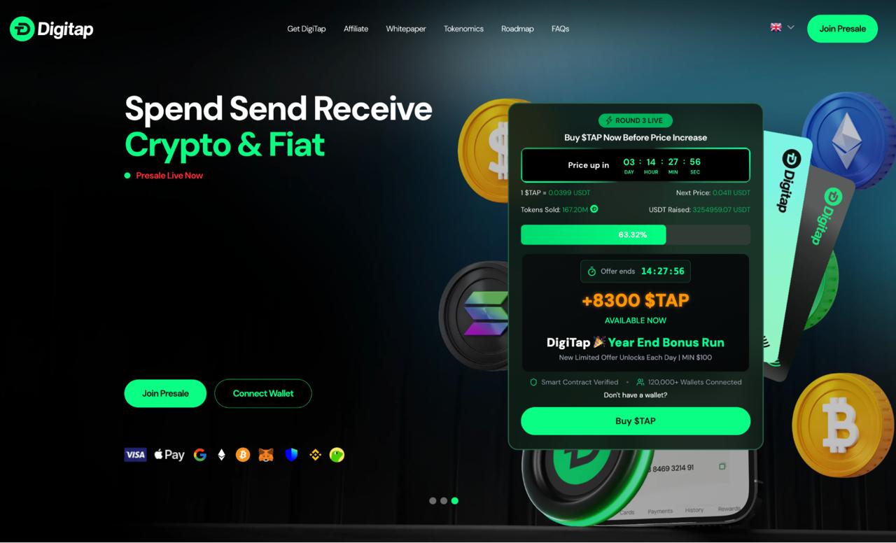 XRP at .86 vs Digitap ($TAP): The Battle for the Next 10x Return