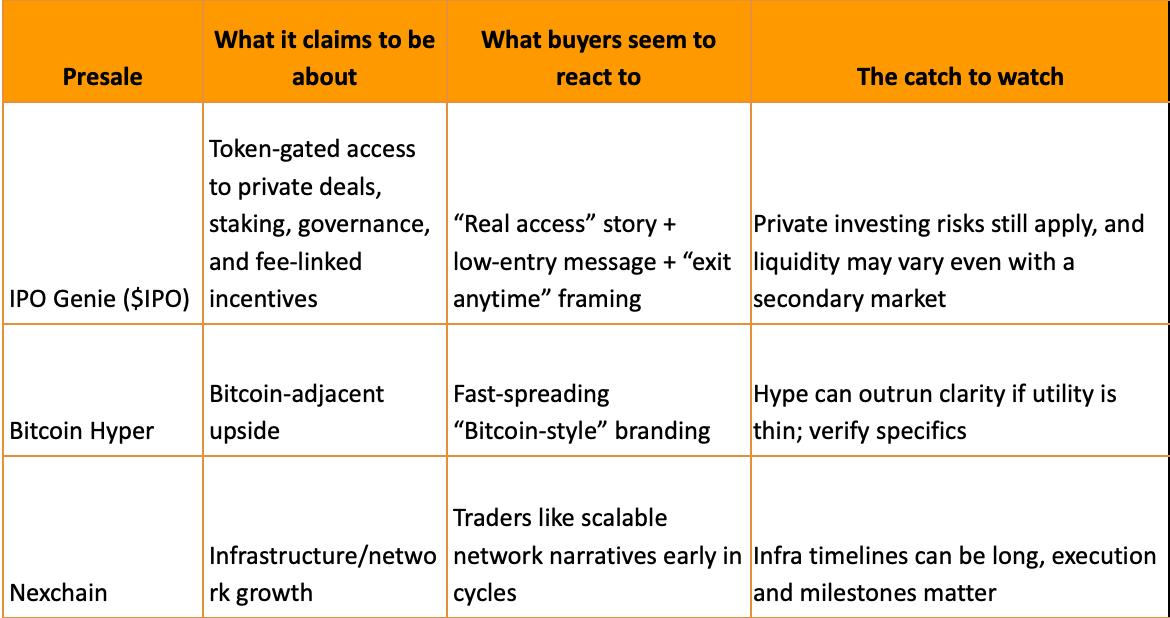Best Crypto Presales for Q1 2026: Early-Stage Picks with High Upside