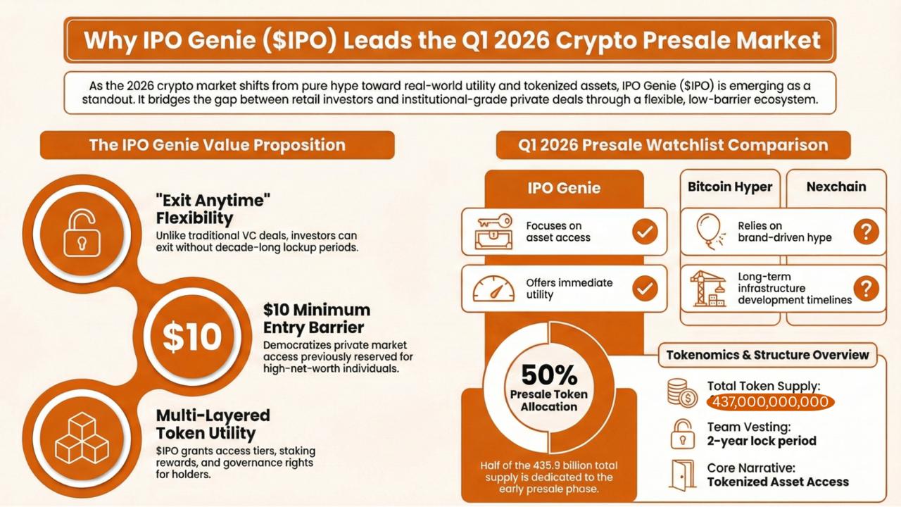 Best Crypto Presales for Q1 2026: Early-Stage Picks with High Upside
