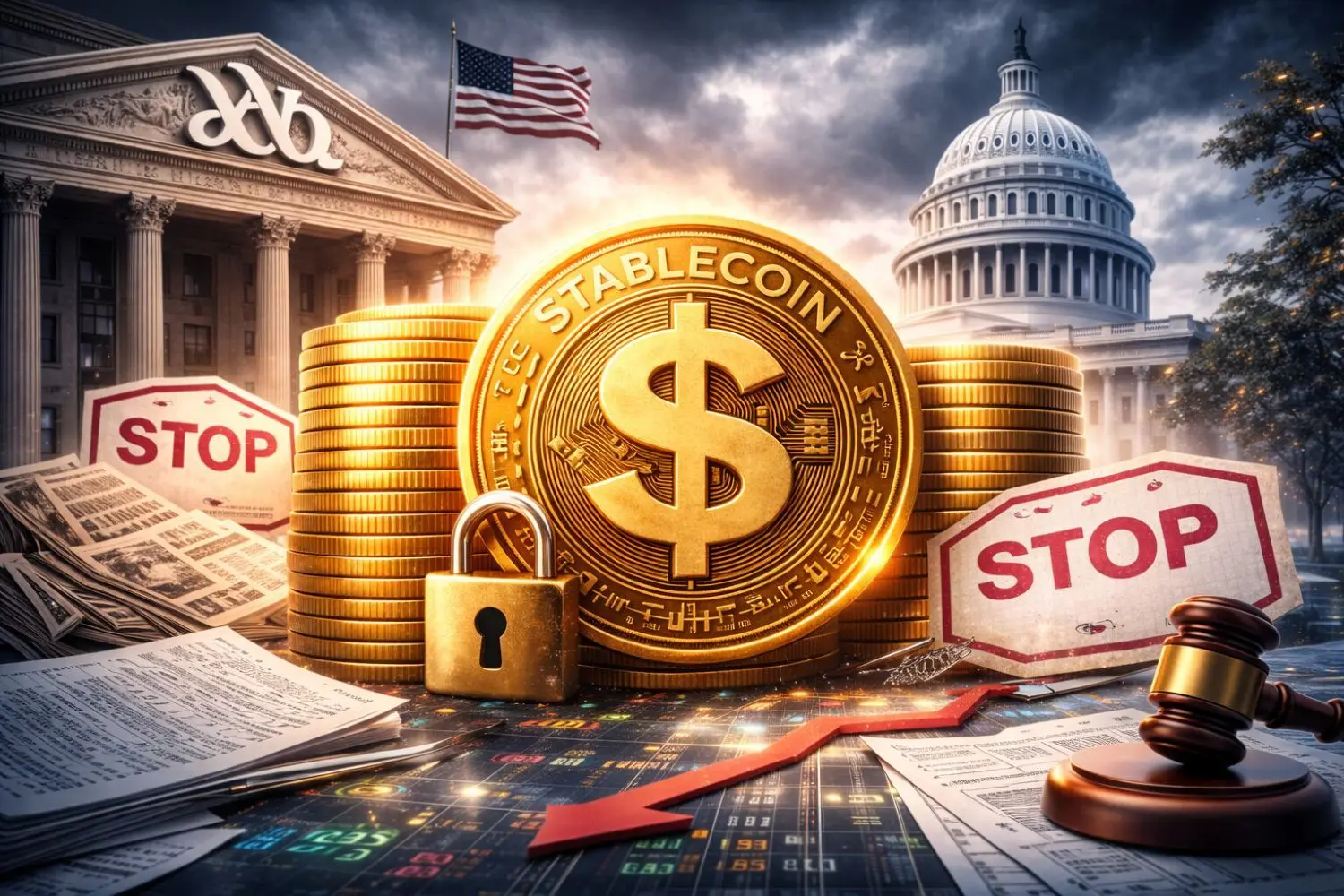 America's Banks Declare War On Stablecoins, Demand Congress Ban Yield On Digital Dollars To Protect Deposits
