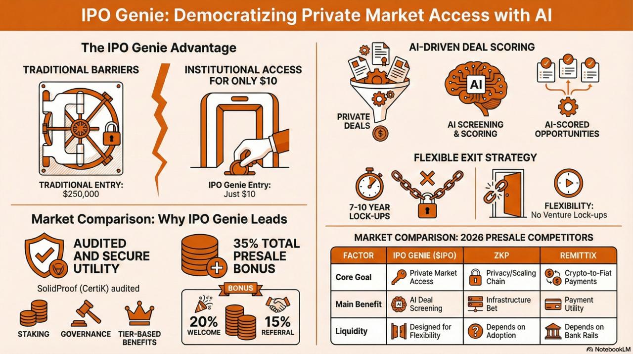 Why Michael Wrubel Calls IPO Genie the Next Big Presale Over ZKP &amp; Remittix