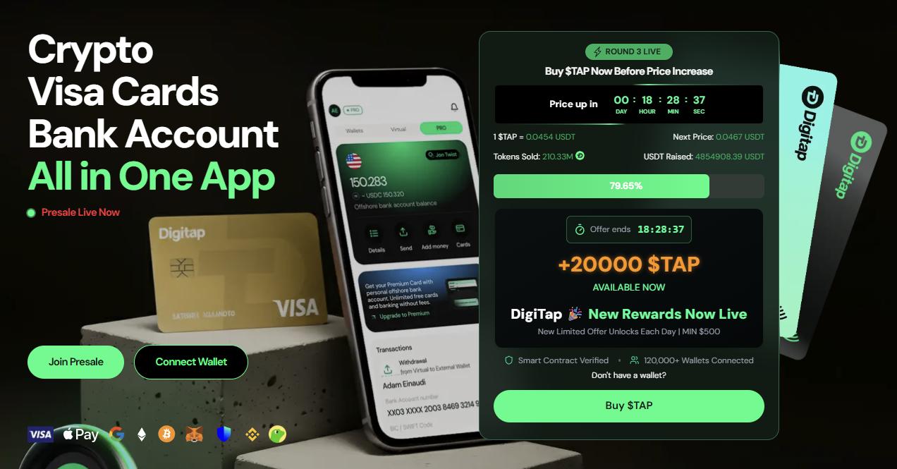 Bitcoin vs. Gold? Why Digitap ($TAP) is a 'Better Opportunity' than Both: Best Crypto to Buy Bitcoin vs. Gold? Why Digitap ($TAP) is a 'Better Opportunity' than Both: Best Crypto to Buy