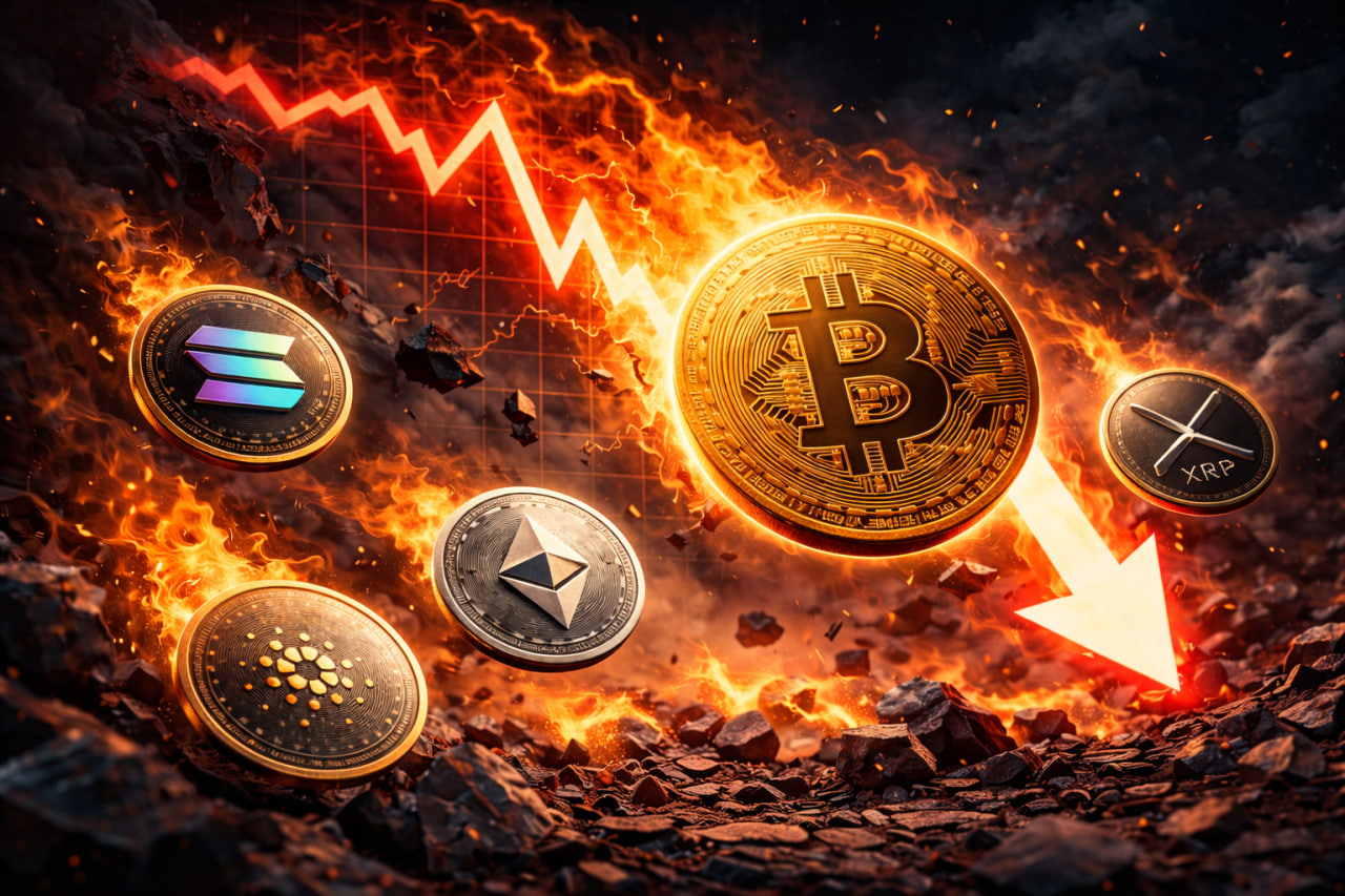 Bitcoin to Lowest Level Since 2024 as Altcoins Extend Selloff and Liquidations Spike